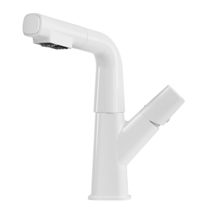 雨虹飞鱼洗手盆抽拉龙头卫生间冷热升降多功能水龙头