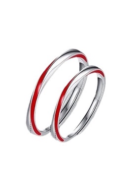 S925纯银莫比乌斯环情侣对戒