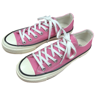 甜美1970s粉色低帮帆布鞋女学生百搭仙女风鞋子女2026新款ins板鞋
