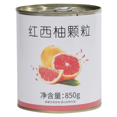 锡斯里红西柚果粒罐头850g