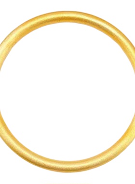 仿黄金实心不脱模手镯素圈光面女