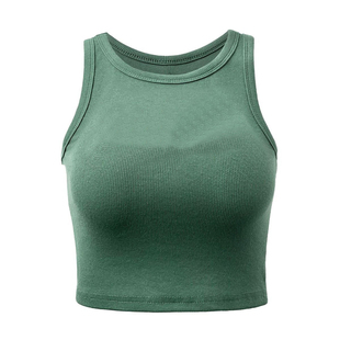 Solid color sleeveless bottom vest T-shirt纯色无袖打底背心女
