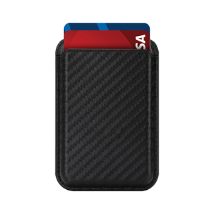 适用苹果iphone17/16pro/15/14/13/12promax magsafe wallet磁吸卡包卡套卡贴卡夹卡槽卡咭皮革碳钎维纹理