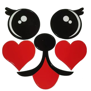 diy棉花糖专用贴纸花式卡通小兔子眼睛嘴巴表情广告自粘贴画