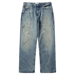 UTIMUS 泼墨Baggy牛仔裤天丝宽松1981M版型水洗dirtyfit复古水洗