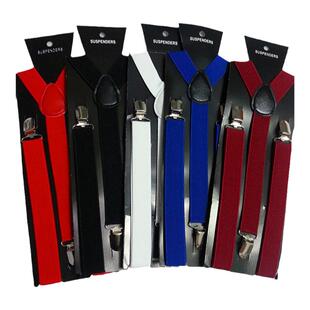 纯色男女成人背带夹吊裤带背带裤弹力松紧背带suspenders straps