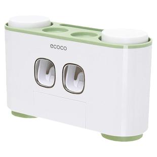 ecoco牙刷置物架挤牙膏挤压器壁挂式自动牙膏挤压器牙具新款杯子