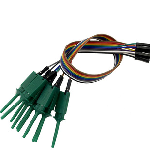 厂家直销 杜邦带线 测试钩线 逻辑分析仪钩子 方扁平测试钩带线