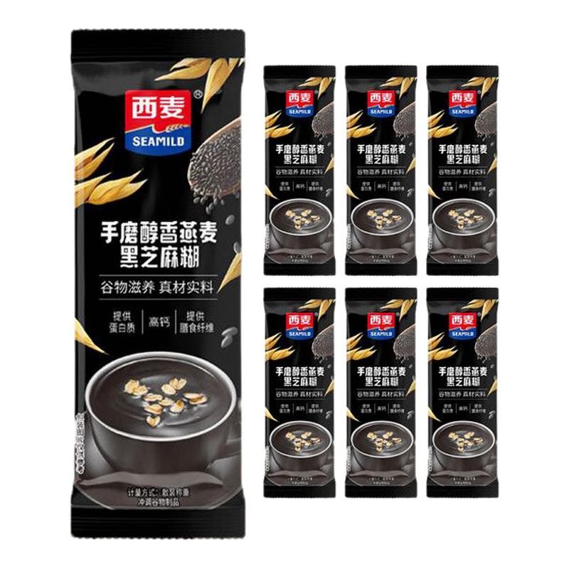 西麦手磨醇香黑芝麻糊独立小包装