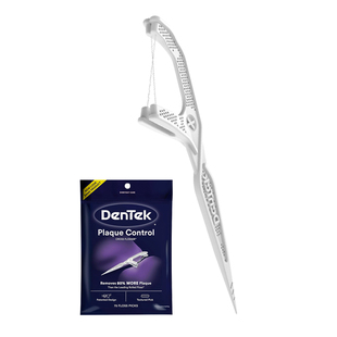 DenTek德泰克薄荷牙线棒双线超细X交叉牙缝清洁含氟多功能剔牙签