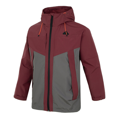 阿迪达斯男拼接防风宽松连帽外套