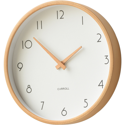 CARROLL简约无秒针实木挂钟