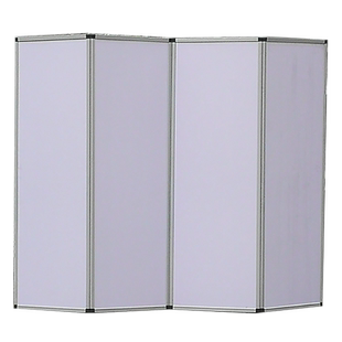 书画艺术KT板展示架挂画大折叠屏风展板架隔断围栏挡板白色雪弗板