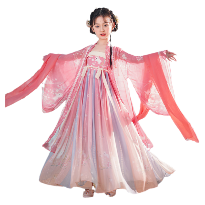 爱贝佳长袖秋冬女童汉服中式汉服