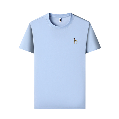 【奥特莱斯撤柜】100%纯棉短袖T恤男圆领 短款宽松纯色男装体恤衫