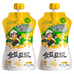 隆泰食品e唯豆无糖低脂全豆豆浆原味豆奶早餐营养植物蛋白饮料