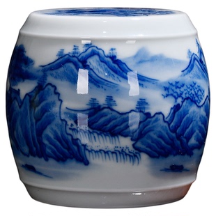 景德镇陶瓷手工手绘青花瓷盖置 茶壶盖托垫盖碗盖托杯托茶具配件