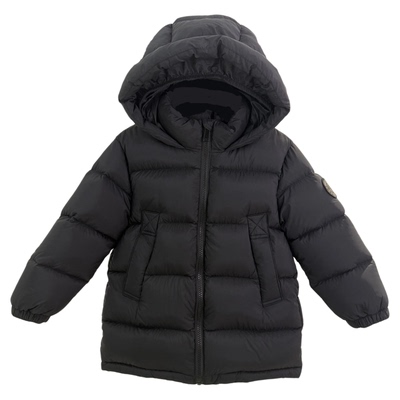 儿童羽绒服中长款加厚白鸭绒外套