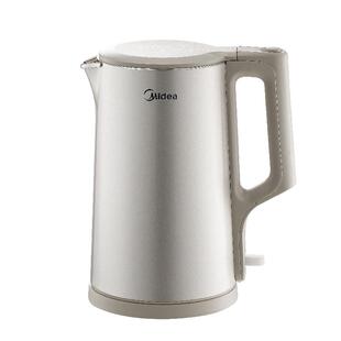 美的电热水壶家用新款316L不锈钢大容量双层精钢壶身智能烧水壶