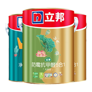 立邦云净抗甲醛套装乳胶漆室内家用墙面涂料墙面漆净味防霉抗碱