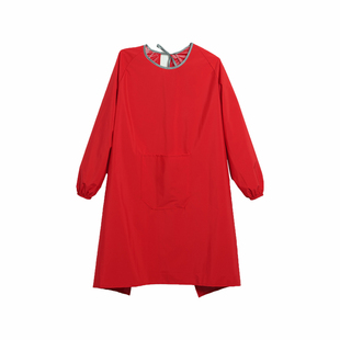 反穿罩衣女新款防水防油厨房餐饮长袖围裙家用工作服定制logo印字