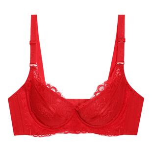 夏娃之秀内衣官方旗舰店正品硅胶厚小胸显大调整型聚拢透气文胸女