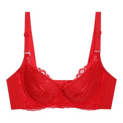 夏娃之秀红色本命年结婚聚拢内衣