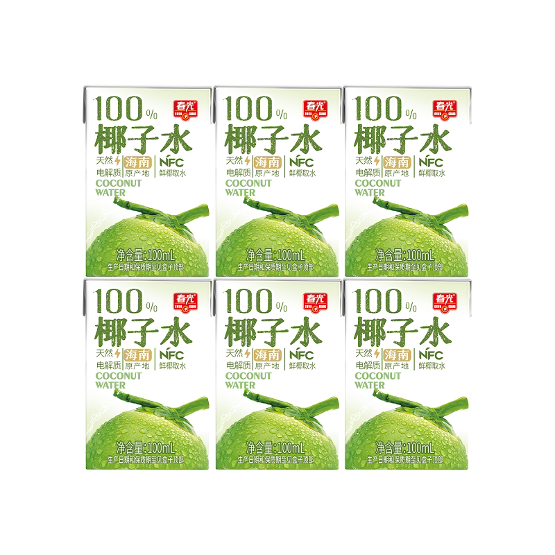 【春光】海南NFC椰子水100ml*6盒
