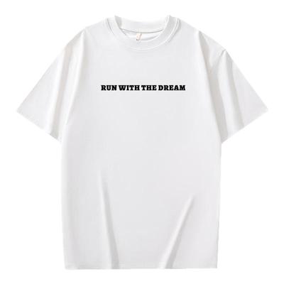 重磅白色短袖T恤男款夏季潮牌潮流衣服大码男生美式高街男士体恤