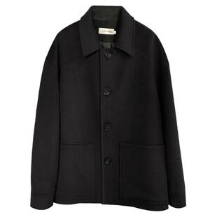 男装短款呢子大衣秋冬季新款休闲宽松韩版英伦风翻领夹克毛呢外套