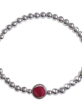 转运珠足银原创小众简约百搭手串