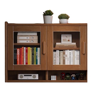 实木书桌书架一体家用办公桌书房客厅学习桌卧室小户型学生电脑桌