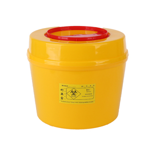 利器盒一次性医用锐器盒黄色医疗废弃桶加厚医院诊所针头盒圆方形
