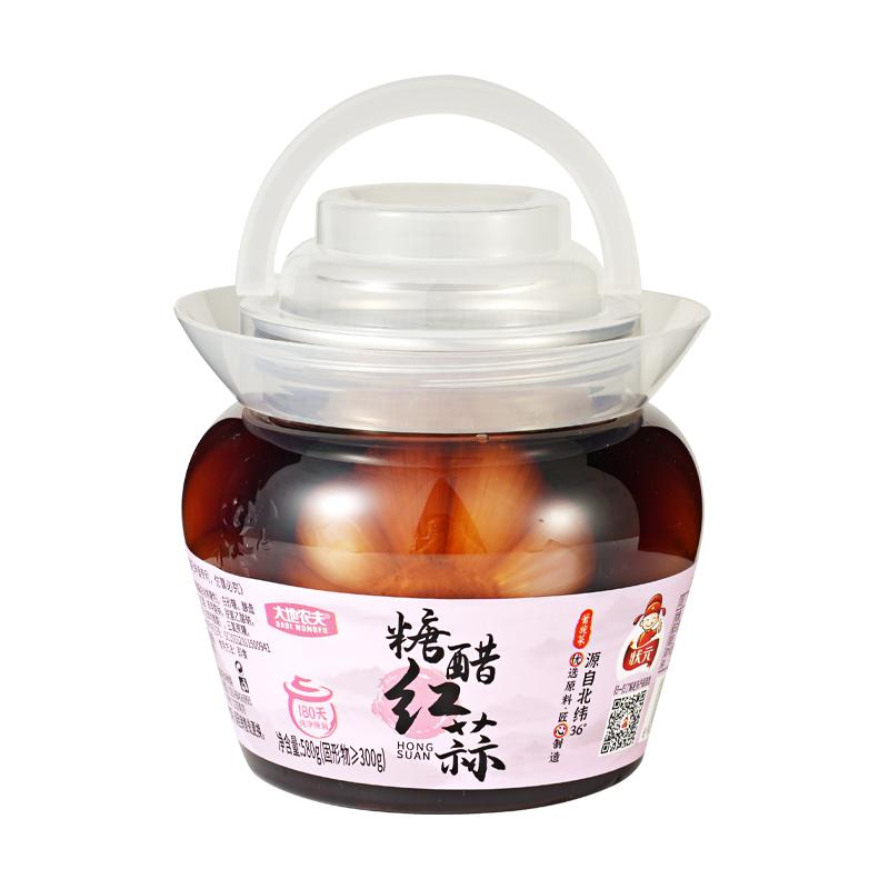 状元大地农夫糖醋红蒜小菜糖醋蒜酱香味下饭菜火锅烧烤伴侣580g