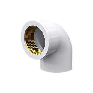 PVC铜弯头内丝弯内螺纹水管铜塑料配件管件4分20转6分25变1寸32mm