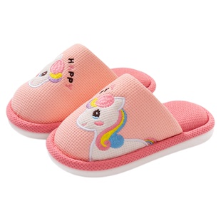 儿童棉拖鞋女童居家四季室内可爱时尚卡通中大童秋冬2025新款防滑