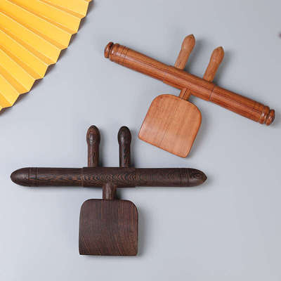 鸡翅木升阳铲刮痧铲檀木擀筋棒背部按摩疏通经络拨筋棒点穴推背棒