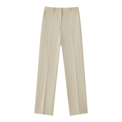 Marc O'Polo/MOP 夏季新款简约直筒宽松垂感透气亚麻大码休闲裤女