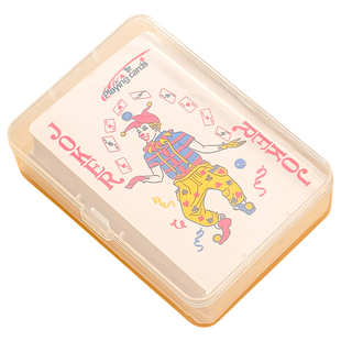 扑克牌收纳盒扑克盒套塑料卡牌盒透明两副牌盒游戏卡证件卡片整理