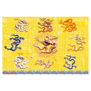 中式九龙壁背景墙墙纸藏式唐卡佛堂壁纸酒店大厅客厅背景墙布壁画