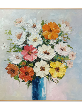 纯手绘立体花卉油画厂家直销
