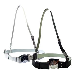 龙之谷保安腰带武装带执勤外腰带斜跨腰带皮带加厚黑白可选