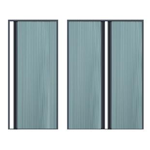 折叠隐形纱窗伸缩推拉式免打孔铝合金纱窗门家用防蚊挡风保暖窗帘