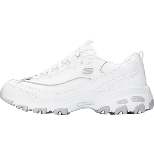 斯凯奇官网白色熊猫鞋女鞋冬季透气运动鞋厚底老爹鞋休闲鞋女