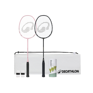 迪卡侬乐羽二号羽毛球拍套装羽毛拍复合碳素女生BR190正品IVE1
