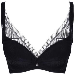 依曼丽记忆钢圈云感棉内衣女 夏薄款性感蕾丝舒适聚拢调整型文胸