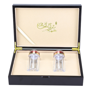 高档保健品包装盒木盒熊胆粉礼盒通用药材空盒子胶囊瓶礼品盒定制