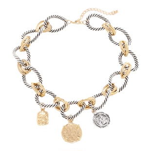 欧美大牌轻奢设计感金属气质简约项链 个性小众潮女necklace
