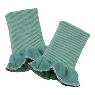 冬季厚外套羽绒服衣服加长防风无缝黑色罗纹袖口加厚松紧边布料