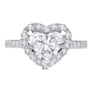 [新年礼物]DRHEART简奢款求婚钻戒心形戒钻石戒指女WJ0337